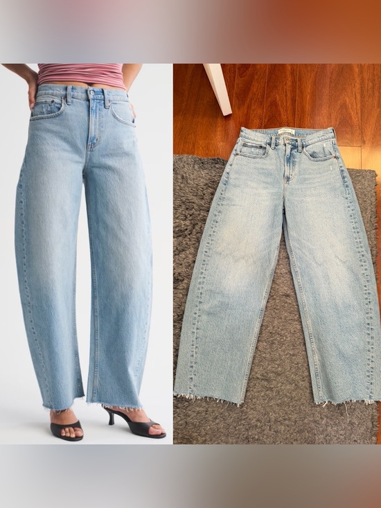 Abercrombie & Fitch Denim - Abercrombie & Fitch High Rise Barrel Jeans